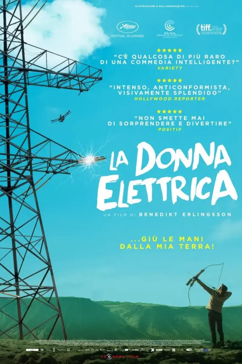 La donna elettrica poster backdrop