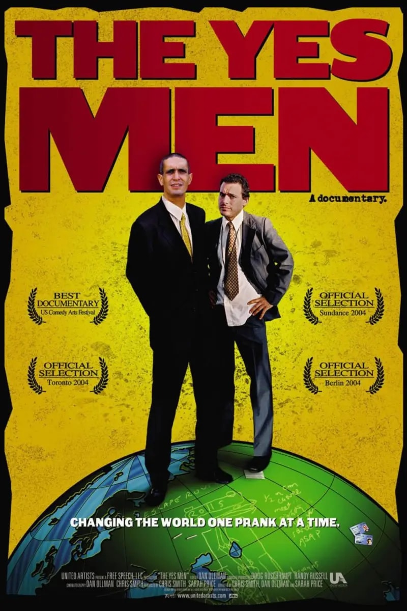 The Yes Men poster backdrop