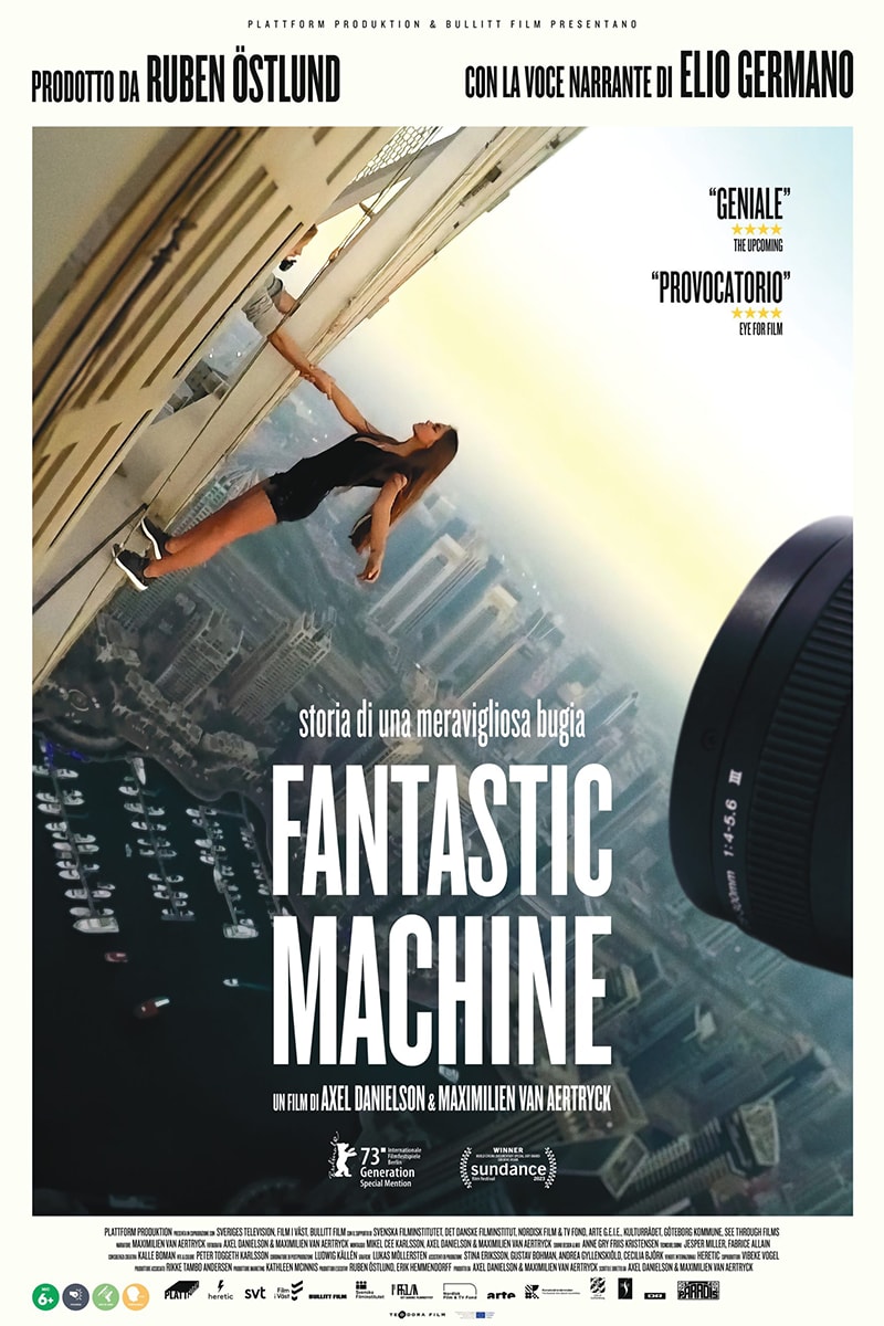 Fantastic machine poster backdrop