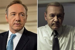 Kevin Spacey nei panni di Frank Underwood nella prima e nella quarta stagione di House of Cards